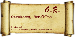 Otrokocsy Renáta névjegykártya